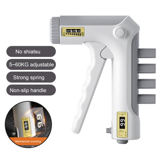 Grip Strength Trainer with Counter 5-60KG Resistance Adjustable Men Women Forearm Exerciser Hand Grip Power Strengthener Developer Fitness Equipment