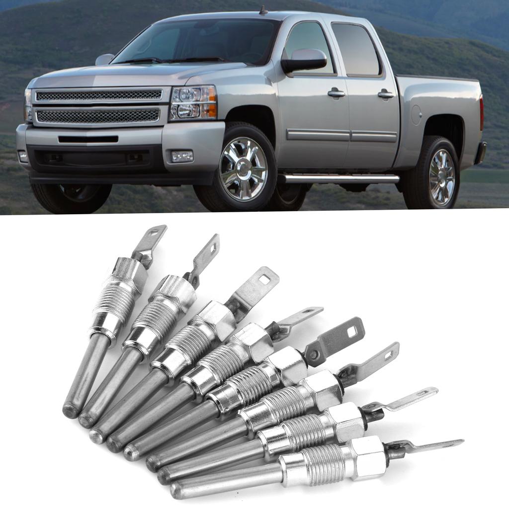 8Pcs Set Universal Ignition Plug 12563554 Sparking Glow Plug Fit for GMC 6.5L 6.2L Car Replacement