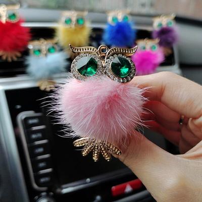 Křišťálová sova Osvěžovač vzduchu do auta Diamond Villus Owl Parfém do auta Air Vent Clip Auto doplňky Interiér Žena Aromaterapie Ornament