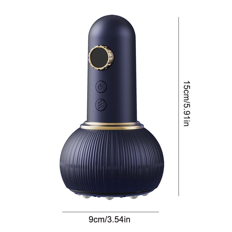 USB Genopladelig Mavemassager 9 Niveauer Til Varm Kompres og Justerbar Guasha Sugekop Intensitet Arm- og Benmassage