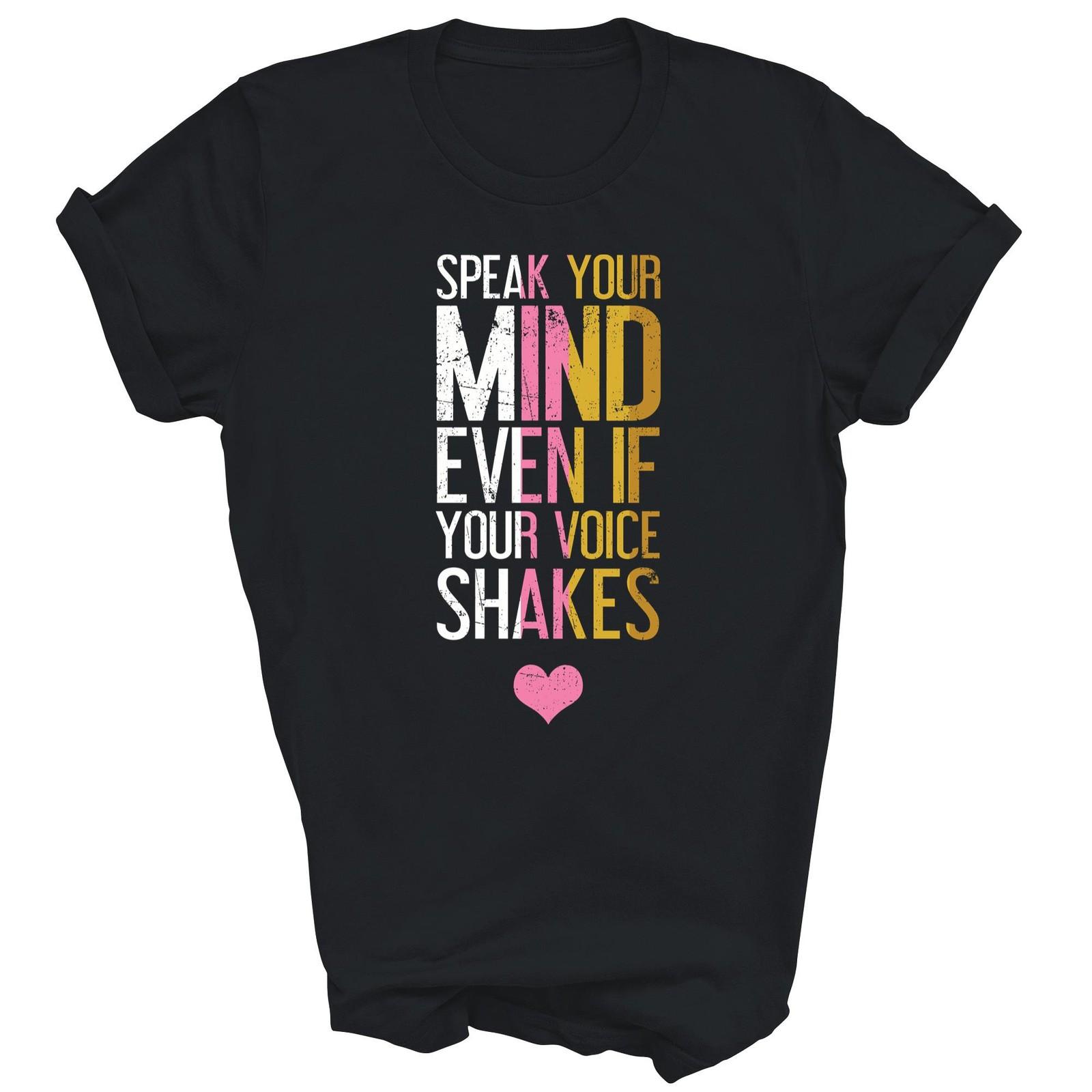 Speak Your Mind Even If Your Voice Shakes Rbg Shirt Gift Unisex T-Shirt S