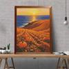 5D Diamond Painting Kit Autumn Pumpkin Harvest Sunset Ocean Full Drill Canvas Art DIY Rhinestone Craft for Modern Wall Decor