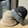 New Dopamine Color Matching Basin Hat for Women In Autumn and Winter Warm Ear Protection Fisherman Hat Plush Hat Wool Bucket Hat Woven Trendy