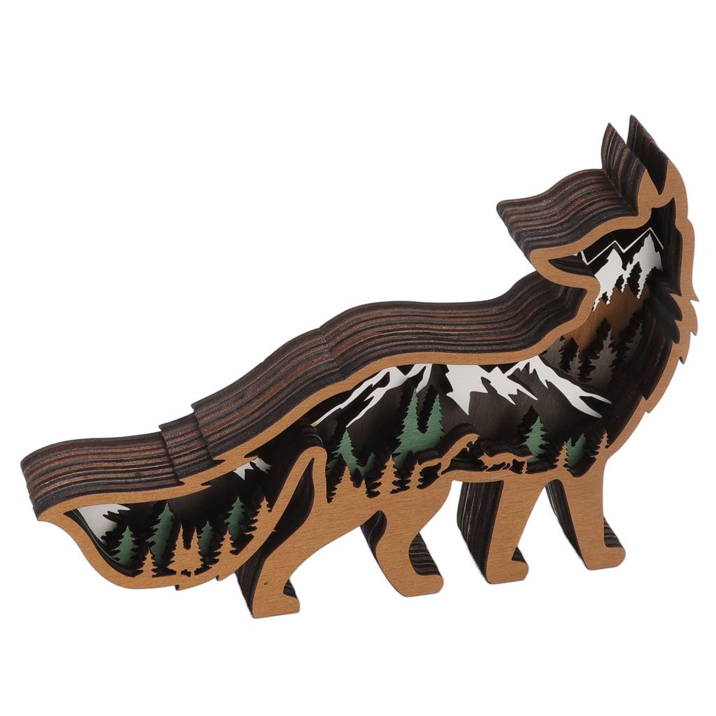 Wooden Animal Statue Boxwood Burr Free Smooth Surface Fine Workmanship Home Decor Crafts for