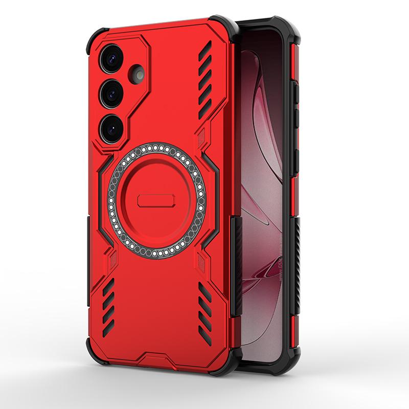 Armoured Shockproof Magnetic Case For Samsung Galaxy S25 Plus Ultra Edge A55 A26 A16 A06 Wireless Charging Case