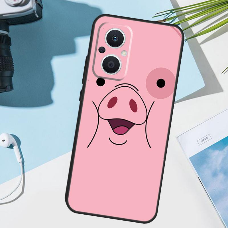 

Cute PINK Kawai Pig Cover For OPPO Reno 14F 13F 12F 11 F 10 12 13 14 Pro 7 8 Lite OPPO Find X9 X8 X6 X5 Pro Case OPPO Reno14 Pro