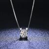 Collana con diamanti in argento sterling 925 di colore D VVS1 Collana con ciondolo in moissanite Gioielli da sposa per regalo per donne e ragazze