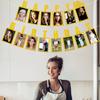 Birthday Golden 60th Photo Commemorate Banner Celebration Event Props Decoration