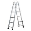 Galvanized Folding A-Frame Ladder: Double-Sided, Multifunctional, Thickened for Outdoor or Household Use