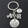 Metal No Matter Where Earth Airplane Keychains Travel Keyring Key Ring No Matter Where Pendant
