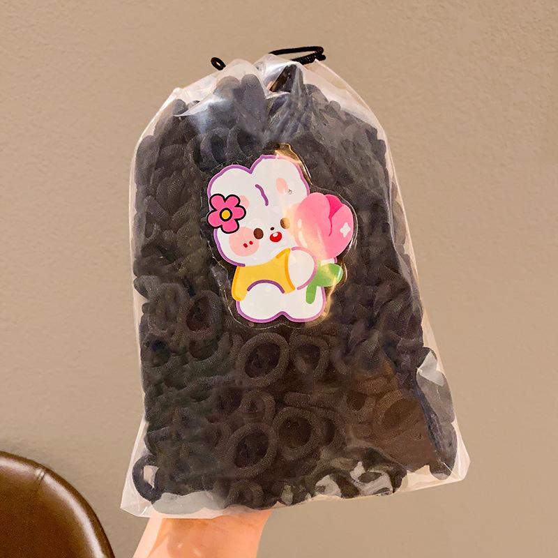 

Резинки для волос для девочек, детские цветные нейлоновые резинки для волос, резинки для детей, эластичные резинки для волос, аксессуары для волос для девочек чёрный