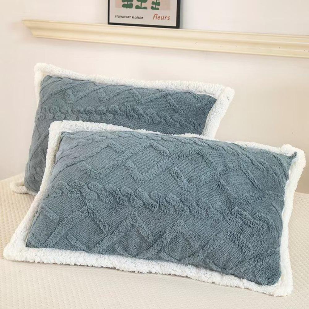 Thickened Pillow Cover Warm Cushion Cover New Pillow Cases  Winter