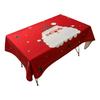Waterproof Santa Claus Snowman Merry Christmas Anti-stain Tablecloth Table Cloth Cover For Kitchen Decor Party Decoration