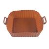 Air Fryer Liners Silicone Baking Tray Reusable Air-fryer Basket Air Fryer Cooking Mat Non-stick Pizza Pan Oven Kitchen Accessories