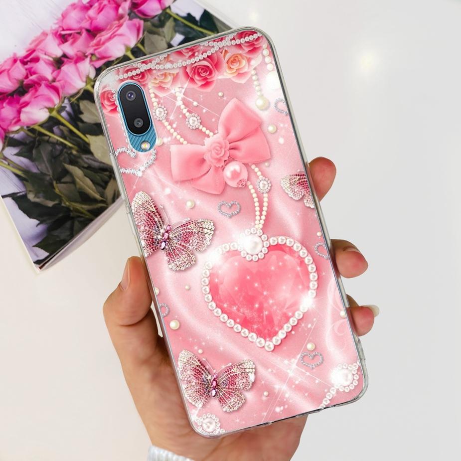 For Samsung Galaxy A02 Case SM-A022F Cute Fashion Painted Cover Clear Silicone Phone Case For Samsung A02 M 02 Galaxy M02 Bumper