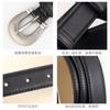 Womens Thin Genuine Leather Belt Pin Buckle Dress Jeans Fashion Casual Waistband