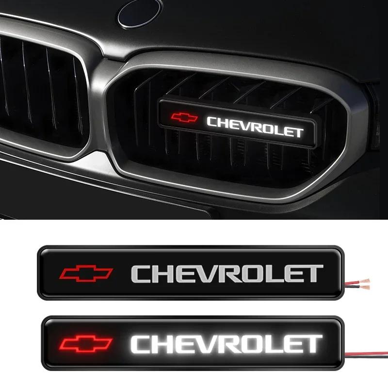 AABLL1 LED Grille Light Front White Grille Warning Running Lamp Marker Blinker For Chevrolet Cruze Aveo Captiva Lacetti Car Accessories