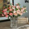 47cm Simulated Camellia Flower Bouquet Indoor and Outdoor Decoration Flower Bouquet Home Decoration