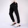 Li Ning Plain Logo Print Fleece Cuffed Sports Pants Men bottoms Black AYKR891-1