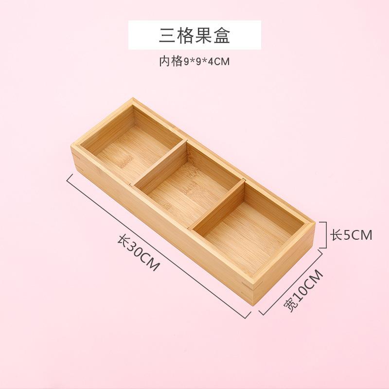 Bamboo And Wood Engagement Handle, Dried Fruit Box, Divided Grid, Dried Fruit Plate, Creative Wedding, Early Birth, Precious Son, Candy, Snacks