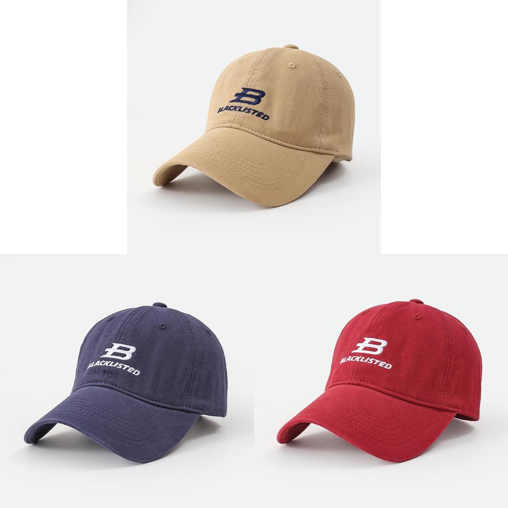 Embroidered Baseball Cap With Adjustable Strap For Summer Sun Protection
