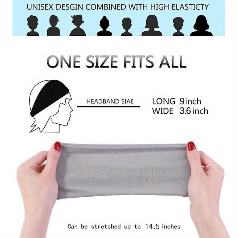 1Pcs Women Solid Color Elastic Hair Band Sport Head Band Gym Yoga Hair Strap Girls Running Washing Face Hairbands