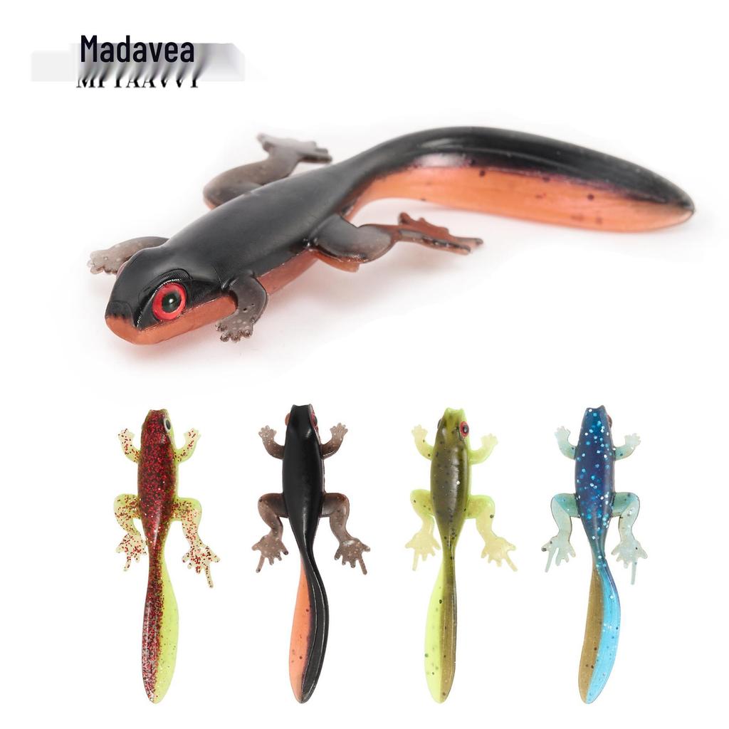 Tvåfärgad grodyngel mjukbete - 8 cm/3,8 g, 4 färger