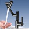 Stainless Steel Mechanical Arm Faucet Temperature Display Digital Display Faucet  Bathroom Use