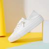 Fashion Genuine Leather White Women's Shoes Ugly Cute Square Head with Soft Bottom Ladies Design Square Toe Flat Casual Shoes2024