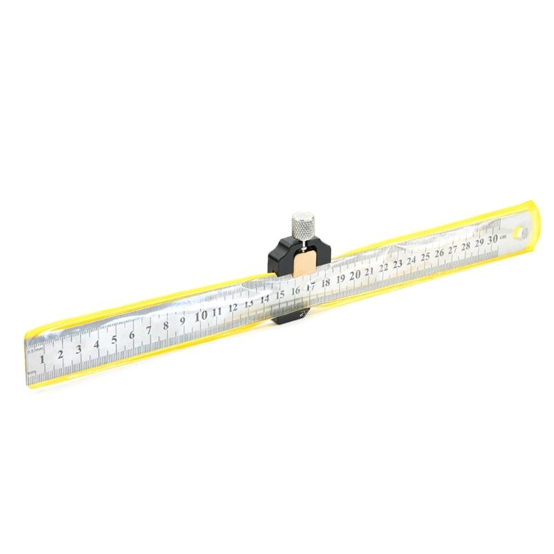 Combination Square Adjustable Steel Ruler Positioning Block 45 90 Degree Angles Marking Gauges For Precisions Woodworking