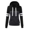 Womens Love Long Sleeve Splice Pullover Hoodies Sweatshirt Stitching Tops Blouse