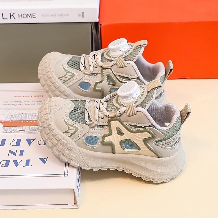 

Children s sports shoes boys shoes 2025 new summer boys hole sandals medium and older children s mesh breathable tire shoes 37 хаки