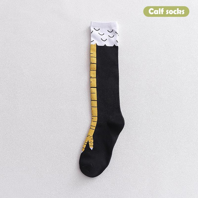 

1 пара 3D смешных креативных гольфов до колена с куриной ножкой, персонализированные носки до бедра с куриной лапкой, гольфы до колена с куриной ножкой, подарки