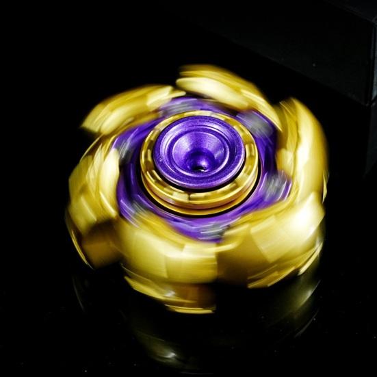 Spinner Fidget Toy Stress Anxiety Relief Portable Kids Teens Adults Aluminum Alloy Transformable Fingertip Spinning Top Gyro Sensory Toy Birthday