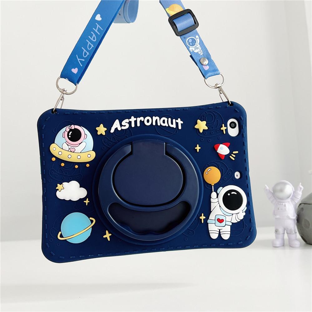 Astronaut Cartoon bear 360 Rotating Stand Case For Samsung Galaxy Tab A8  A9 A11 S7/S8/S9 FE Plus Kids Tablet Cover Tab A7 10.4 S6 Lite Case