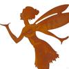 Fairy Figurines Decoration Exquisite Landscaping Ornament Garden Stakes Iron Silhouette Statue for