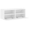 Vidaxl Wall-Mounted TV Cabinet, White, 80X30X30 Cm, Wood-Based Material