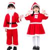 Kids Santa Baby Santa Santa Christmas Costume Cosplay Santa Costume for Girls Boys Children Cute Baby Christmas Hat Included Recommended Height