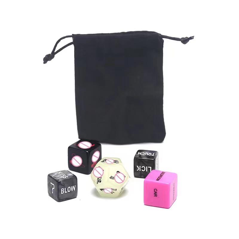 12-Sided Luminous Intimate Dice Set: Foreplay & Position Options for Couples