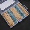 2600PCS 1/4w Resistor 1 Ohm-3M Ohm Metal Film Resistor Set Metal Film Resistor Kit  Circuit Building