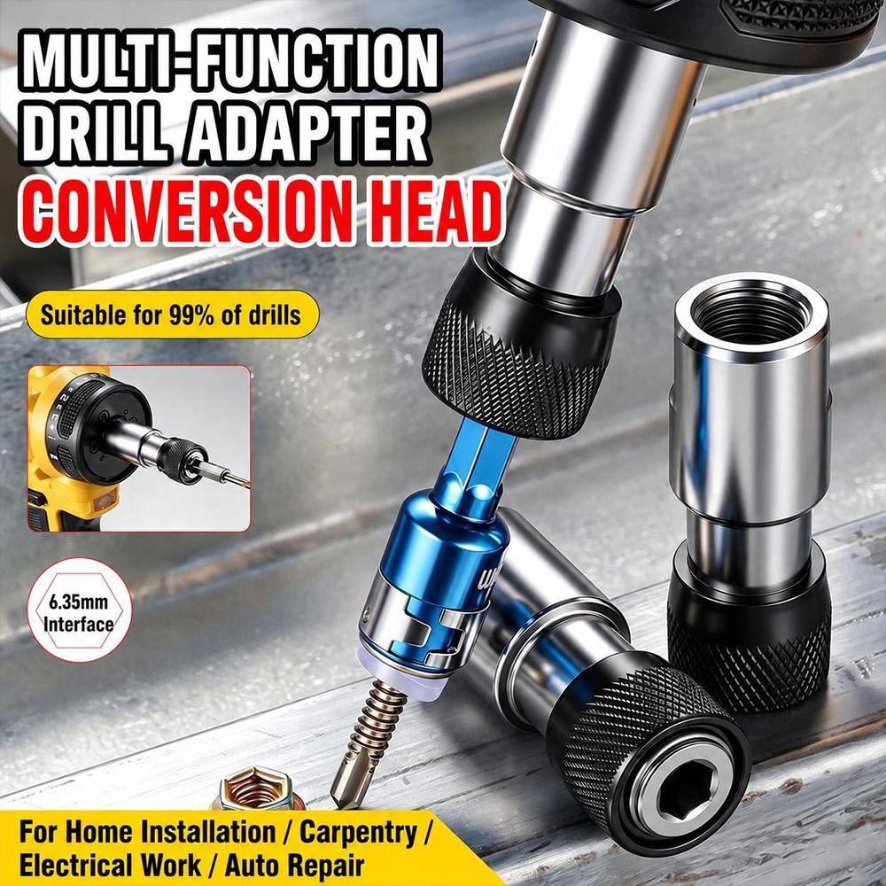 Quick Release Drill Chuck Adapter Double Ended Drill Conversion Head Electric Drill Accessories