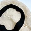 Summer Painter Hat Knitted Lady Pumpkin Hats Korean Hollow Beret Hat