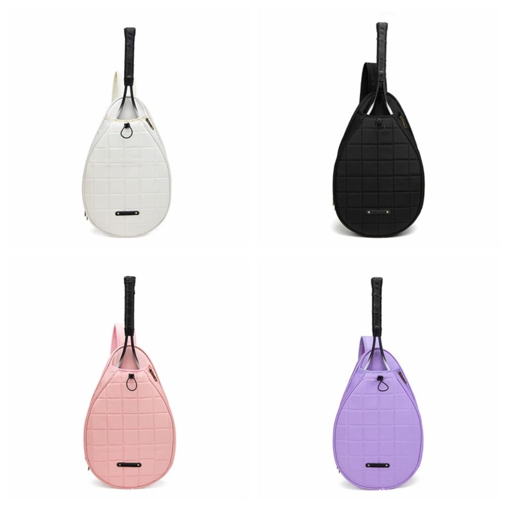 Handhållen Sport Enaxlad Tennisväska Stor Kapacitet Enfärgad Badmintonväska Koreansk Stil Crossbody Tennis Crossbodyväska Gym