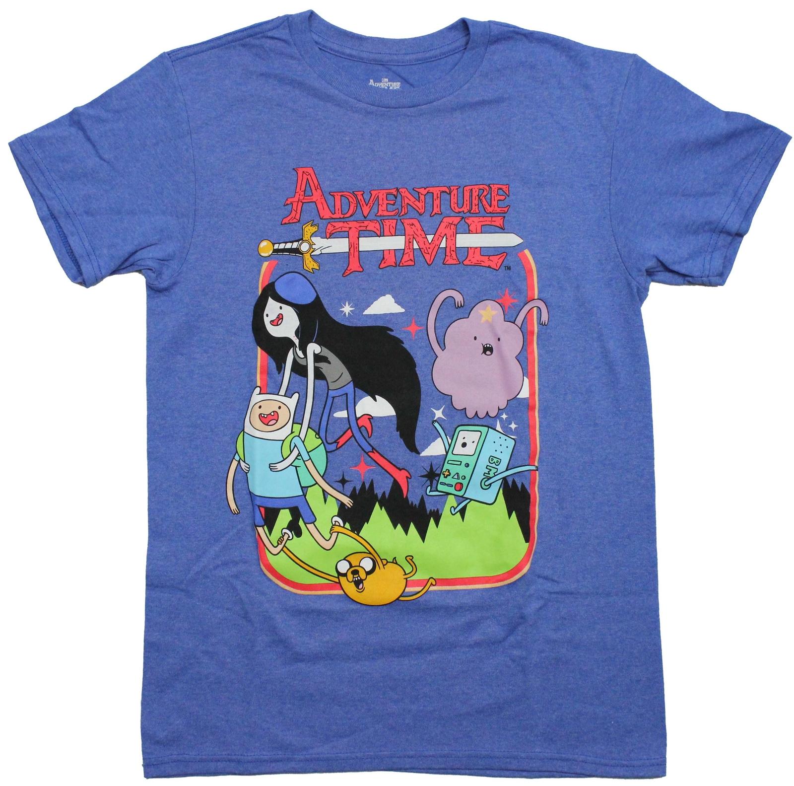 Adventure Time Mens T-shirt - Marceline Finn & Jake Holding On XXL