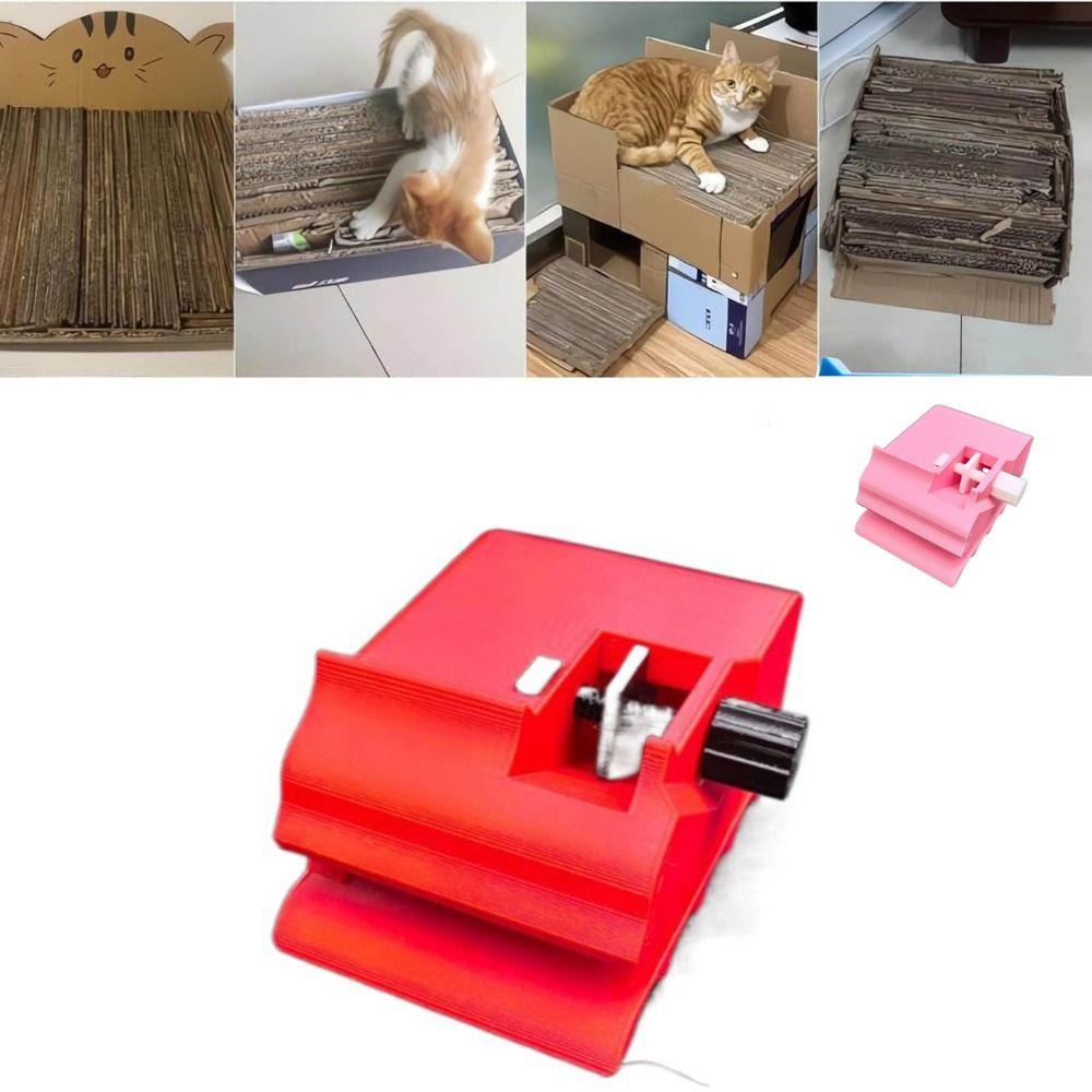 Cat Shape Cardboard Cutting Machine Adjustable Sliding Cutter Creative Cat Scratchers  Hand Tool