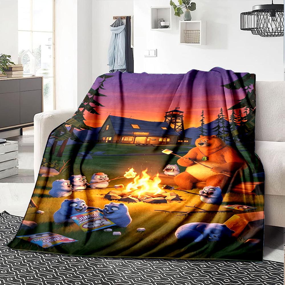 Grizzy & Lemmings Decke Warme Dekoration Perfekt für Wohnzimmer Bettwäsche Bett für Alle Anlässe Warme Dekoration