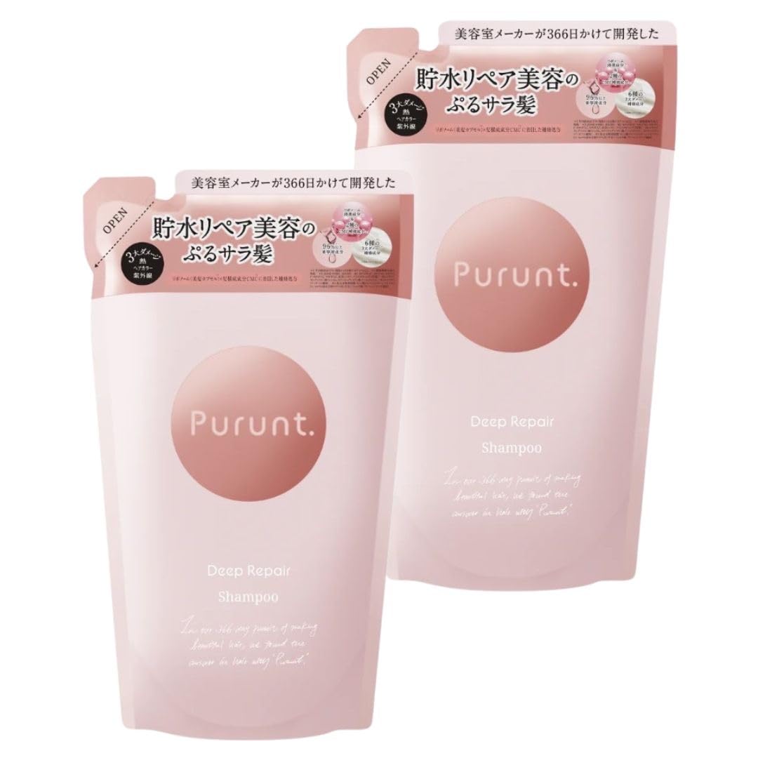 

Purunt Shampoo Deep Repair Serum Shampoo Purusara Hair Refill Refill 300 мл x 2 [Набор 2]