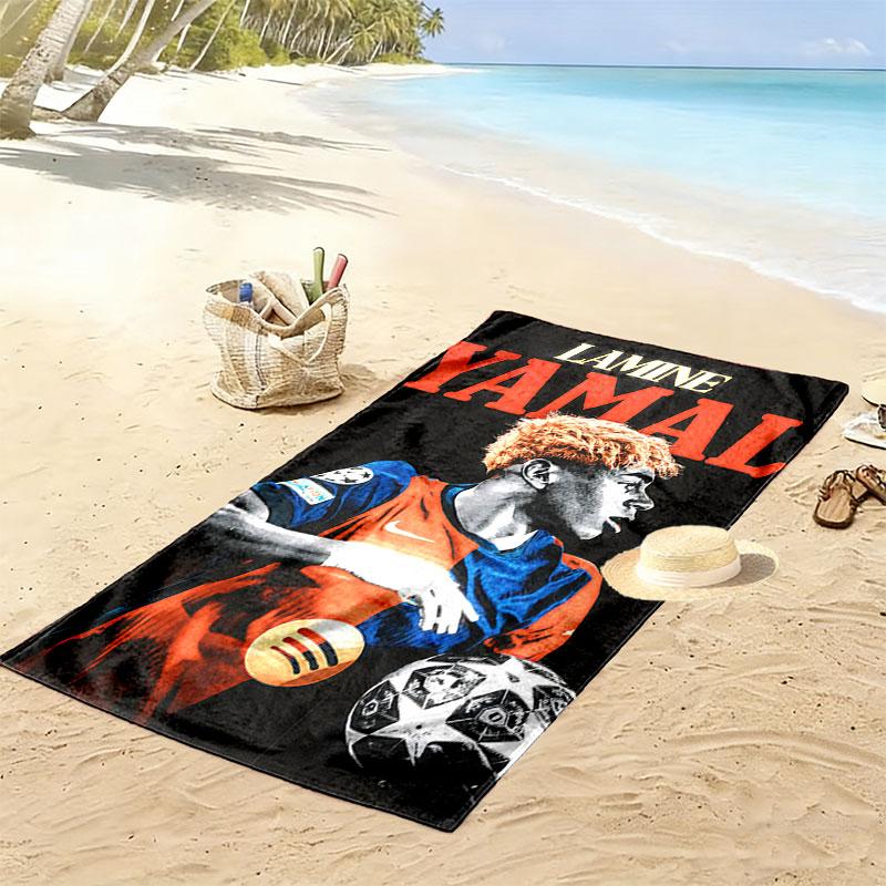 Lamine Yamal Dream Strandtuch, Großes Weiches Schnelltrocknendes Handtuch für Strand Camping Schwimmen