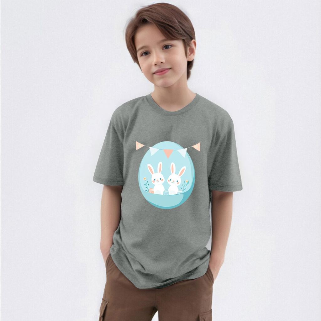 Dětské tištěné tričko s kulatým výstřihem a krátkým rukávem