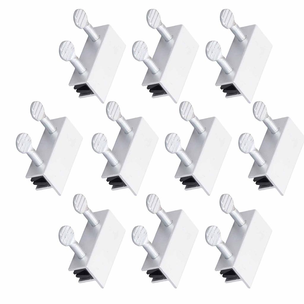 10 Stück Schiebefenstersicherungen Aluminiumlegierung Alterungsbeständig Verstellbarer Fensterstopper für Heimsicherheit